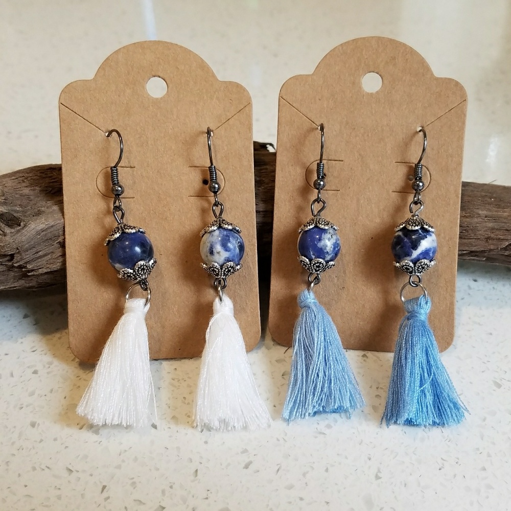 87RWD || Tassel bead earrings